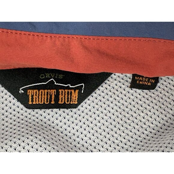Lot of 3 Orvis Trout Bum Lightweight Fishing Shirts Men’s Large Blue Grey Rust - Picture 6 of 16